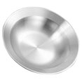 thumbnail image 1 of IFANLANDOR Salad Plates Stainless Steel Round Lightweight Kitchenware 1Set, 1 of 8