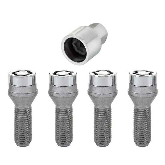 McGard Wheel Access Wheel Lock 27000 Bolt Style; Lug Bolt Lock; 14 Millimeter x 1.5 Thread Size; 60 Degree Conical; Acorn Lug Use With Steel/Aluminum Wheels; 1.22 Inch Threaded Length