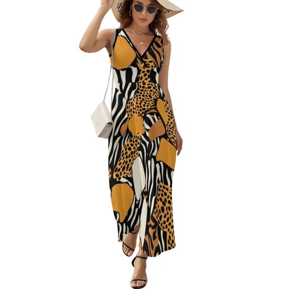 Animal Print Patterns Pattern Design Sleeveless Dress Summer Clothes for Women Women's Clothing 2025