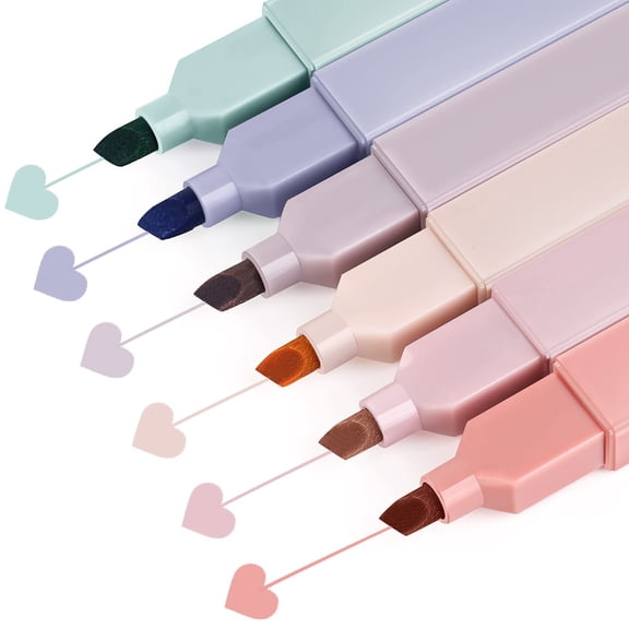 Discounted Stock! Highlighter Pen Set Highlighter Marker Pen, B, 5.07*4.68*0.59In, Plastic, 1 Set of Highlighters (6 Pcs), Meiiso