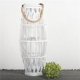 thumbnail image 1 of Rope Handled White Willow Lantern, 1 of 1