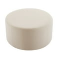 thumbnail image 7 of Newest 30" Round Velvet Ottoman in Cream - Plush Foam Filled, No Assembly Required for Living Room Accent​, 7 of 7