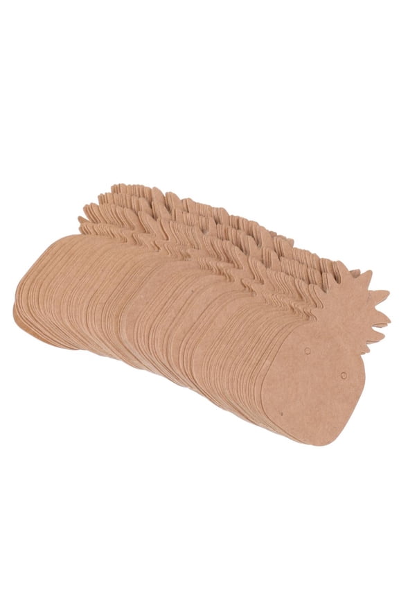 100 pcs/lot Kraft Paper Pineapple Earring Display Cards