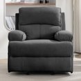 thumbnail image 2 of ijuicy Recliner Chair for Adults, Reclining Sofa Chair with Heat Vibration Function, Lazy Sofa Lift Chair, Oversized Glider Massage Chair for Living Room, Office -Dark Grey, 2 of 5