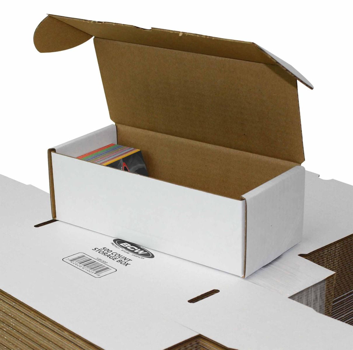 500 Count Cardboard Baseball Sports Trading Card Storage Box Boxes Bundle of 50 