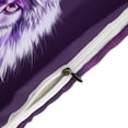 thumbnail image 4 of 3 Pcs Soft Bedding Set, Includes 1 Duvet Cover with Zipper And 2 Pillow,Shams Purple Wolf Queen(90"×90"), 4 of 8