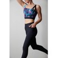thumbnail image 3 of Josie Natori Womens Active Solstice Asymmetrical Cropped Cami Top,Blue Multi,Medium, 3 of 3