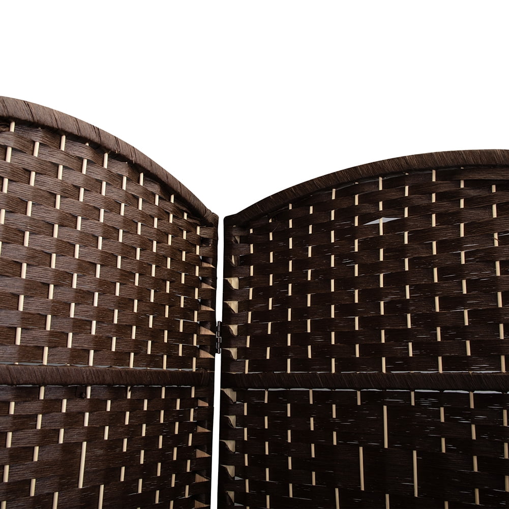 Kadyn 6 Panel Privacy Screen for Office, Folding Room Divider for Study, Freestanding Office Divider, Dark Brown Kadyn 6 Panel Privacy Screen for Office, Folding Room Divider for Study, Freestanding Office Divider, Dark Brown