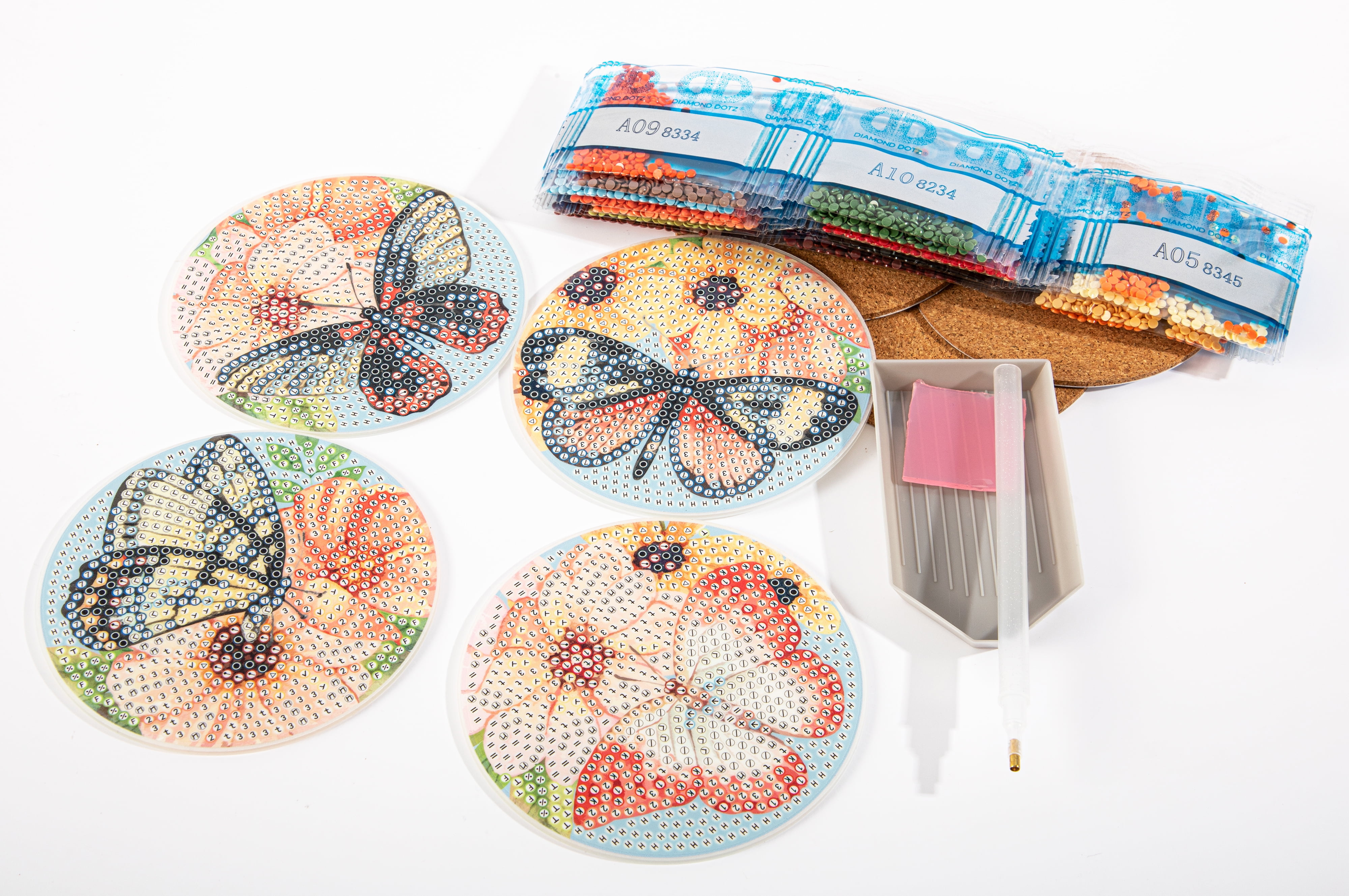 DIAMOND DOTZ® Butterfly Coasters Diamond Painting Kit - Walmart