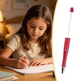 thumbnail image 4 of Clearance Under $1.09! 1PC DIY Beaded Pen, 1.0mm Pre-Drilled Ballpoint Pen with Black Ink for Customization, Plastic, for Gifting & Crafting, 15x2cm, Red, 4 of 5