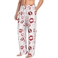 thumbnail image 2 of Daiia Red Lips Men's Sleep Pant with Pockets and Drawstring,Pajama Pants-Large, 2 of 9