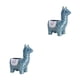 thumbnail image 3 of Macetas suculentas de cerámica Injueey Alpaca azul 2piezas, 3 of 6