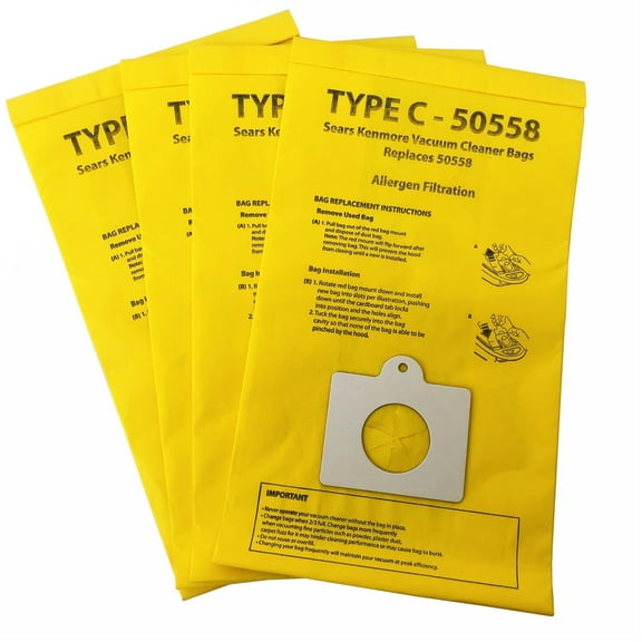 CF Clean Fairy 20Pack Replacement Paper Vacuum Bags Compatible with Kenmore Canister Q 5055, 50557, 50558