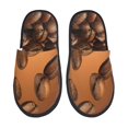 thumbnail image 1 of Balery Coffee Beans Pantuflas de Casa de Felpa Silenciosas con Diseño Estampado, Zapatillas Cómodas Antideslizantes de Algodón para Interior-Medium, 1 of 8