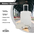 thumbnail image 2 of Maleta De Viaje 10kg 20 Pulgadas Cabina Carry On Neceser Ruedas 360 SKYTRAVEL blanco 1, 2 of 7