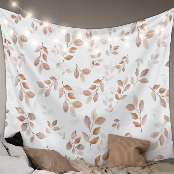 Vintage Leaf Tapestry for Bedroom Wall Hanging Tapestry, Fallen Leaves Autumn Tree Branch Plant Ceiling Backdrop Tapestries Poster Blanket Wall Decor for Teens Room Living Room Dorm 39" x 59"