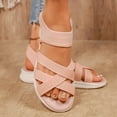 thumbnail image 3 of Pandaie Womens Walking Hiking Sandals Comfortable Arch Support Orthopedic Summer Shoes Mesh Breathable Open Toe Sneakers for Plantar Fasciitis Pink 7.5, 3 of 9