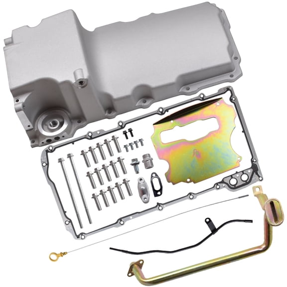Panlongic LS Swap Retrofit Low Profile Oil Pan Kit for GM LS1 LS2 LS3 Engine 55-87 302-