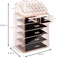 Sorbus Acrylic Cosmetic Makeup and Jewelry Storage Case Display with ...