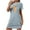 Blue 02, variant on DeHolifer Nightgowns for Women Soft Loose Casual Printed Sleep Shirts Short Sleeve Sleepwear Nightshirt Black L