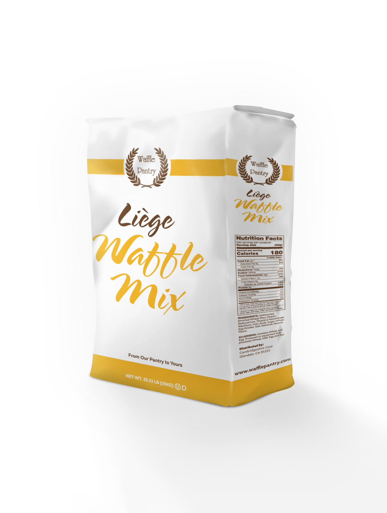 Waffle Pantry Liege Waffle Mix, 55 lb