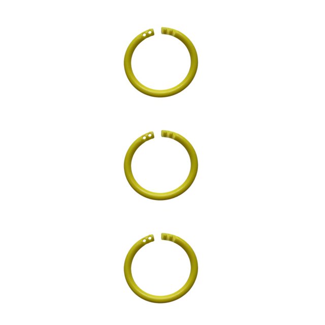 Methold 10 piezas convenientes y versátiles: anillos de plástico para carpetas de hojas sueltas para tarjetas, carpetas de documentos, Type1 NO1