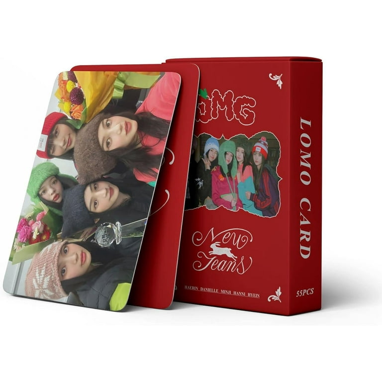 Kpop NewJeans Photocards 55pcs NewJeans OMG Album Lomo Card