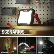 Hyper Tough 10W LED 1000 Lumen Rechargeable Free Standing Light, Handheld Portable Work Light