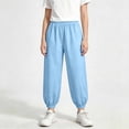 thumbnail image 5 of VEKDONE Toddler Boys Girls Joggers Kids Elastic Waist Baggy Sweatpants Breathable Relaxed Fit Everyday Casual School Play Bottoms, 5 of 9