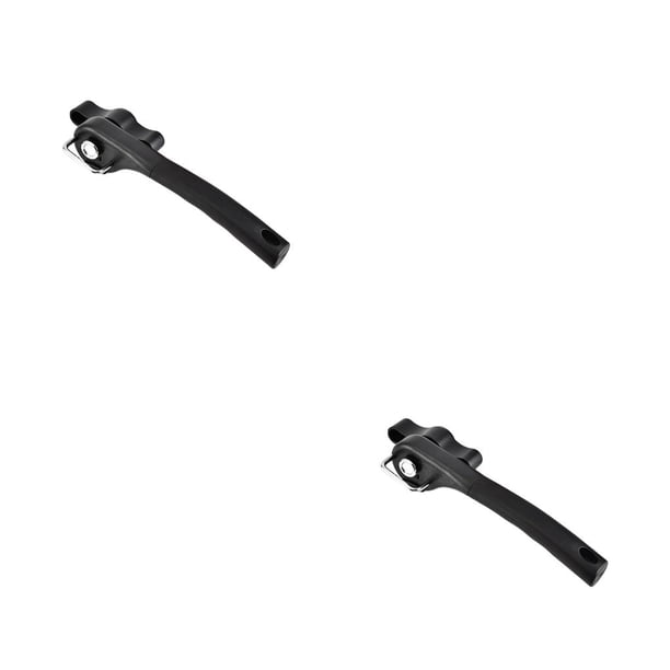 Kearding Abrelatas Perilla giratoria Apertura manual Gadgets portátiles Suministros Negro Negro 2Conjunto