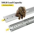 thumbnail image 4 of Drawer Slides, 1 Pair 60inch Locking Drawer Slides, 500lbs Load Capacity, Side Mount Ball Bearing Drawer Glides, Long Full Extension Drawer Slide, 4 of 8