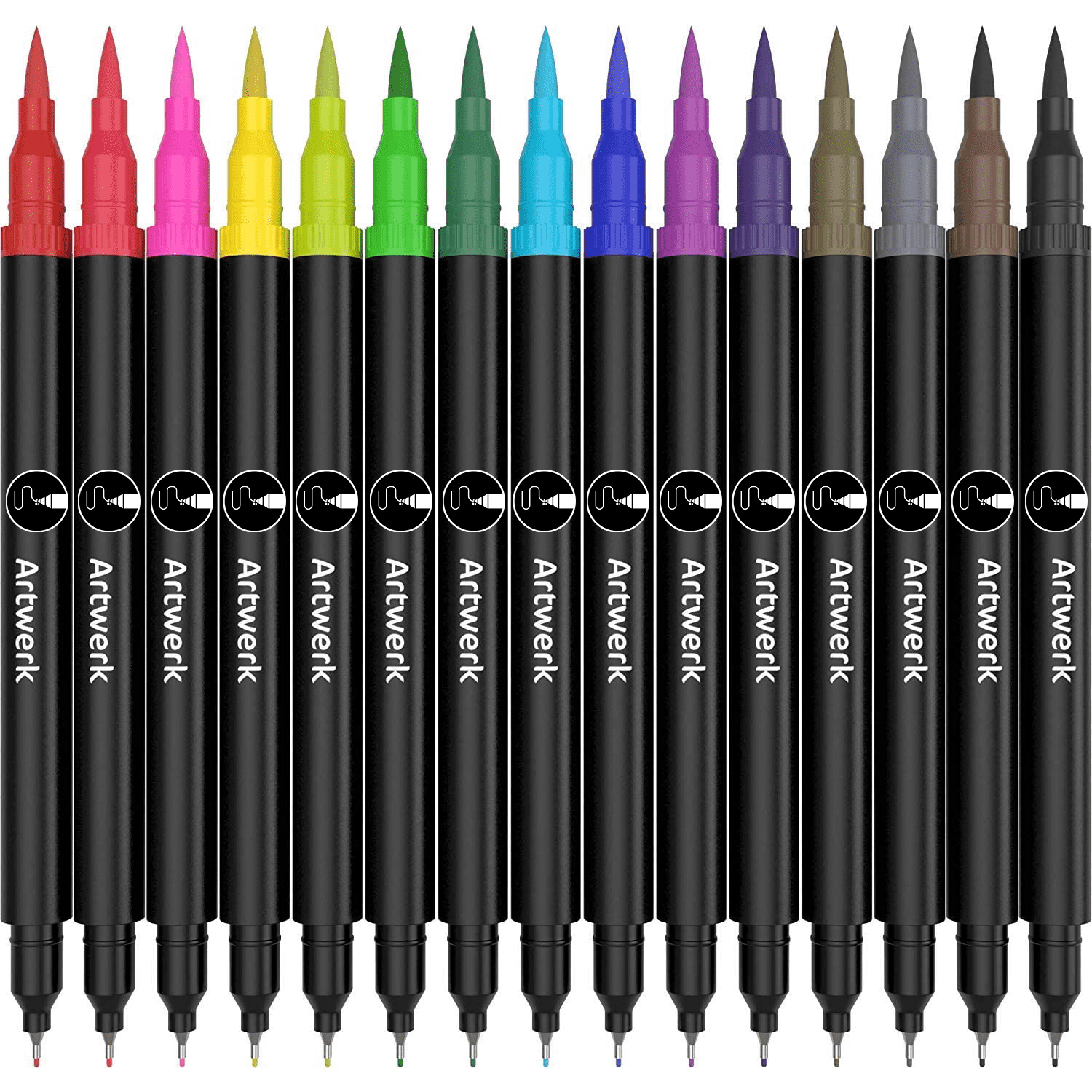 thin colored pens