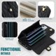 thumbnail image 5 of iPhone 11 RFID Para Que Bloquea la Funda Protectora para Billetera, Tapa Magnética con Ranuras para Múltiples Tarjetas, Bolsillo con Correa para el Hombro y Correa para la Muñeca Desmontable, Negro, 5 of 7