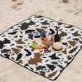 thumbnail image 6 of GZHJMY Cow Print Large Picnic & Outdoor Beach Blanket, Waterproof Foldable Sandproof 3-Layer Picnic Mat for Camping,Hiking,Travel,Park,Concerts,78"X 78", 6 of 6