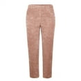 thumbnail image 2 of Dyfzdhu Pajama Pants for Women Casual Sweatpants Elastic High Waist Solid Color Fleece Leggings Thermal Full Length Winter Pants Pink, 2 of 3