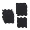 thumbnail image 2 of 10 piezas de alfombras cuadradas de rompecabezas de felpa entrelazadas, baldosas cuadradas suaves para decoración de salón, habitación de bebé, hogar negro, 2 of 8