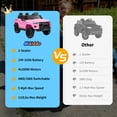 thumbnail image 3 of Hikiddo 24V Kids Ride on Dump Truck, 2 Seater Ride on Car Tractor with Remote, 3 of 10