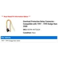 thumbnail image 2 of Overload Protection Relay Connector - Compatible with 1997 - 1999 Dodge Ram 3500 1998, 2 of 2