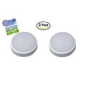 iLett Round 12 Watts 2 Pack  LED Flush Mount Fixture Ceiling Light, 7 inches, Outdoor prepared, 960lm, 6500K (Cool White), CE ROHS, Compact, 110V-240V