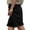 Black, variant on Bermuda Shorts for Women Knee Length Summer Casual Cotton Linen Hollow out Elastic Waist Straight Leg Shorts with Pockets