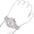 thumbnail image 3 of Oversized Womens Diamond Watch 0.3ct Pink MOP, 3 of 4