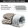thumbnail image 7 of Cute Oven Mitts,Green and Red Christmas Plaid Pattern Oven Mitt 2-Pack Set,Kitchen Gloves for Oven,Heat Resistant Oven Mitts 7.7"x12", 7 of 7