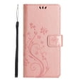 thumbnail image 3 of Designed for Samsung Galaxy S25 Plus Case, Wrist Strap Flip Kickstand PU Leather Wallet Case Cash Card Slots Holder, Protective Shockproof Pattern Women Cover for Samsung Galaxy S25 Plus, Rosegold, 3 of 7