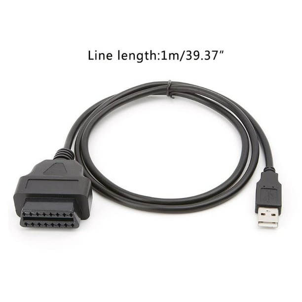 ESTONE 16Pin To USB Charger Adapter Cable Connector Diagnostic Tool Walmart.com