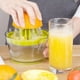 thumbnail image 5 of Exprimidor manual profesional exprimidor de frutas exprimidor de limas con recipiente 400ml, 4 en 1 apto para lavavajillas, mecanismo de filtro antigoteo de plástico, 5 of 6