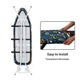 thumbnail image 4 of HELLHERO Dark Navy Blue Floral Ironing Board Cover, Yellow and White Wildflower Botanical Print, Heavy Duty, 4 of 5