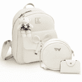 thumbnail image 1 of Conjunto De Mochila Y Bolsas Modernas Para Mujer, 3 Piezas Blanco, 1 of 5