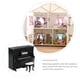 thumbnail image 3 of ColoMX 1 Juego de Piano y taburete en miniatura, muebles de casa en miniatura, modelo de Mini casa, taburete de Piano, estatuilla, 3 of 8