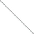 thumbnail image 2 of 10K White Gold Polished Diamond Heart Bracelet (Width 4) (Length 7) - Jbsp, 2 of 5