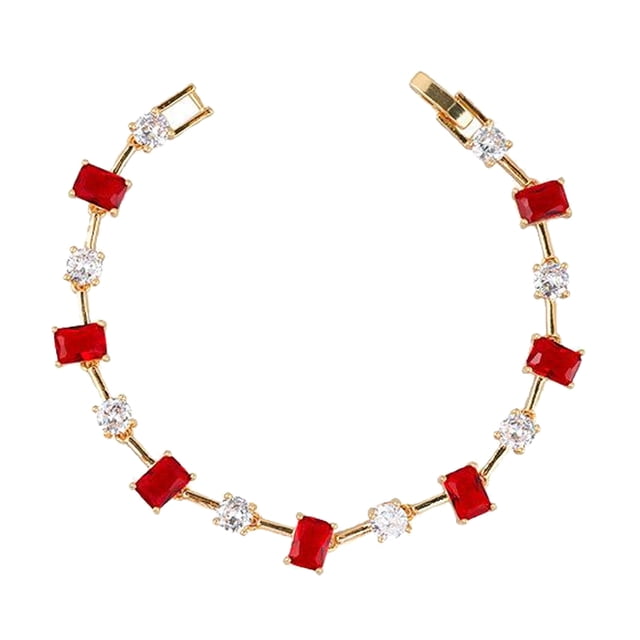 Sonducket de mujer, diamantes de imitación, aniversario, fiesta de cumpleaños, boda, compromiso nupcial, decoración, cadena, joyería para mujer Ropa, zapatos y accesorios Miscelánea Rojo Sonducket AP014483-02